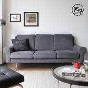 西多home北欧轻奢小户型沙发客厅，简约现代三人位布艺沙发可拆洗