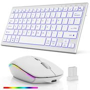 超薄背光无线键盘鼠标2.4G可充电蓝牙键鼠办公套装ebay
