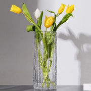 玻璃花瓶轻奢插花假花仿真花桌面客厅装饰摆件北欧简约水
