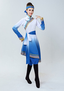 高档蒙古舞蹈演出服装男女成人少数民族舞蹈服现代民族服饰蒙古筷