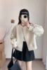 棒球服外套女短款2024韩版宽松高级感气质，美式复古小个子上衣