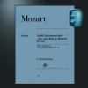 亨乐原版莫扎特小星星变奏曲12组变奏曲kv265(300e)钢琴带指法mozart12variationsonahvousdirai-jemamankv265hn165