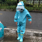 儿童雨衣连体幼儿园宝宝男童女童小童小孩学生全身雨披上学玩
