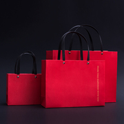 春节高档手提袋喜糖礼盒结婚红色新年袋回礼，袋中式喜袋大号