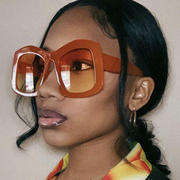 英国CherryKoko大框太阳镜欧美时尚糖果色太阳眼镜ins街拍凹