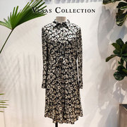 Vesas Collection唯尚女装直播款连衣裙羊毛蚕丝 收腰D1091