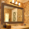 众想欧式卫浴镜壁挂卫生间，镜子复古美式浴室镜洗手间洗漱台化妆镜
