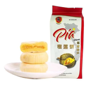 越南大眼喵榴莲饼300克内含6个饼，越南大眼猫榴莲饼无蛋黄越南特产