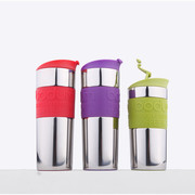 丹麦设计bodum创意不锈钢保温杯双层隔热杯女男办公咖啡随身杯子