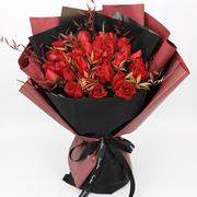 33朵红玫瑰花束上海鲜花速递同城北京花店生日送花上门