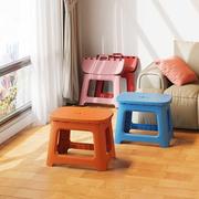 家用小凳子可折叠收纳便携矮凳，塑料简易板凳，户外钓鱼登火车马扎椅