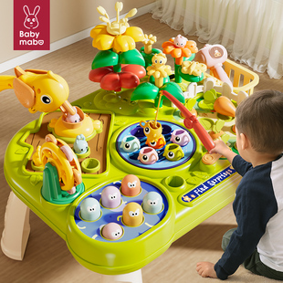 早教游戏桌婴幼儿玩具儿童1一3岁宝宝忙碌益智多面体多功能学习桌