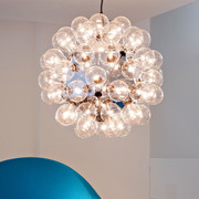 意大利设计师艺术个性创意玻璃，圆球蒲公英吊灯别墅，楼梯客厅卧