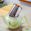 陶瓷过滤茶壶家用大号容量泡，茶器带网胆，茶水分离功夫茶具茶杯套装