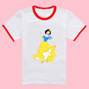 白雪公主女孩薄款半袖4-5-6-7.8.9.岁儿童装衣服 女童夏天短袖T恤