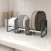厨房碗碟置物架橱柜内置餐具碗盘，架子台面碗筷收纳盒小型沥水碗架