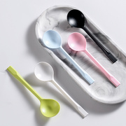 一次性勺子甜品勺单独包装圆头勺水果捞烧仙草塑料勺长柄外卖勺子