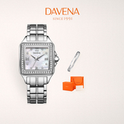 DAVENA蒂玮娜手表女款小方表满钻设计轻奢小众气质高级感女士腕表