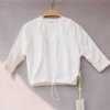 85-90-95-100-105，卡拉*小童女宝宝蝙蝠袖白色长袖小衫儿童春装