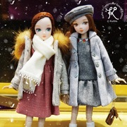可儿娃娃冬装大衣娃娃服饰配件精美冬装儿童换装配件 不含娃 8067