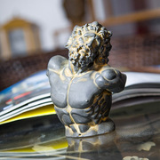 现代简约拉奥孔欧式艺术桌面装饰人物小摆件仿铸铁雕塑手工装饰品