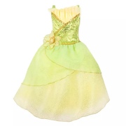 上海迪士尼城堡变装沙龙款Tiana青蛙公主礼服洋气儿童纱裙连衣裙