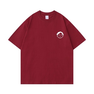 酒红色夏季香港FnDs演唱会t恤eason同款印花短袖周边半袖纯棉衣服