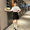 汉服女大童夏装中国风连衣裙，套装2024洋气短裙夏季古风公主裙