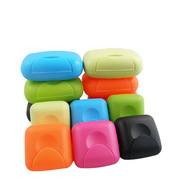 肥皂盒糖果色出差盒韩国带盖香皂盒便携创意密封时尚手工皂旅行T