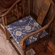 青花瓷中式坐垫 复古餐厅餐椅垫明清古典红木沙发椅垫加厚0926