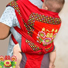 广!西布背带婴儿老式传统棉，刺绣抱袋儿童，背巾土布后背式宝宝背带