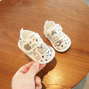 婴儿鞋子0一6月春秋款婴幼儿步前鞋夏季一岁宝宝学步鞋软底布鞋