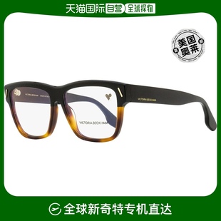 自营Victoria Beckham 女士方形眼镜 VB2638 005 黑色/玳瑁色 55