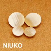 niuko精致复古树脂大衣纽扣，玉石风格平面钮扣子高级质感服装辅料