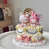 网红美乐蒂蛋糕装饰摆件kt猫凯蒂猫女孩公主宝宝生日蛋糕装扮插件