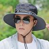 夏季渔夫帽男款遮阳防晒奔尼盆帽，户外钓鱼丛林，登山防紫外线太阳帽