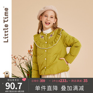 littletim女童2023羽绒服，棉服冬装韩版加厚儿童，外套