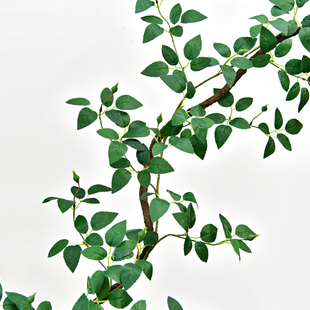 仿真玫瑰花藤叶子藤蔓植物，假花藤条塑料树叶，绿叶绿植装饰管道遮挡