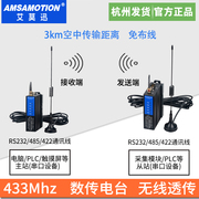 艾莫迅lora无线串口收发信号，远程数传透传通讯模块rs232485422