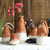 七茉陶瓷插花瓶艺术设计复古简约美式客厅小口花瓶装饰摆件