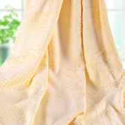 儿童卡通大浴巾竹浆纤维宝宝毛巾被正方盖幼形园儿毯加大V120120