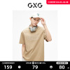 gxg男装中性系列时尚，印花绣花字母圆领短袖，t恤2023年夏季