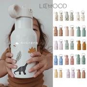7折丹麦Liewood宝宝儿童不锈钢保温杯水杯水壶吸管杯直饮双盖