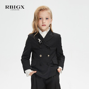 rbigx瑞比克春季儿童小西装，女童英伦风，演出服帅气英伦西服