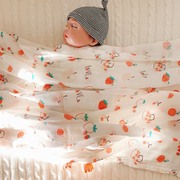 日本宝宝浴巾包巾婴儿纯棉纱布，竹纤维新生儿婴儿，襁褓包被盖毯单层