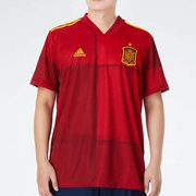 阿迪达斯足球衣男装T恤欧洲杯西班牙比赛队服主场运动短袖FR8361