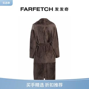 Liska女士束腰拼接超长外套FARFETCH发发奇