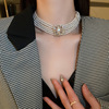 多层珍珠项链女轻奢小众叠戴锁骨链高级感夸张气质颈链脖子配饰