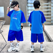 儿童装男童夏装速干套装，2024夏季篮球服夏款中大童运动男孩潮