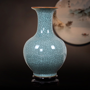 景德镇陶瓷器仿古官窑青花瓷花瓶摆件客厅插花中式家居客厅装饰品
